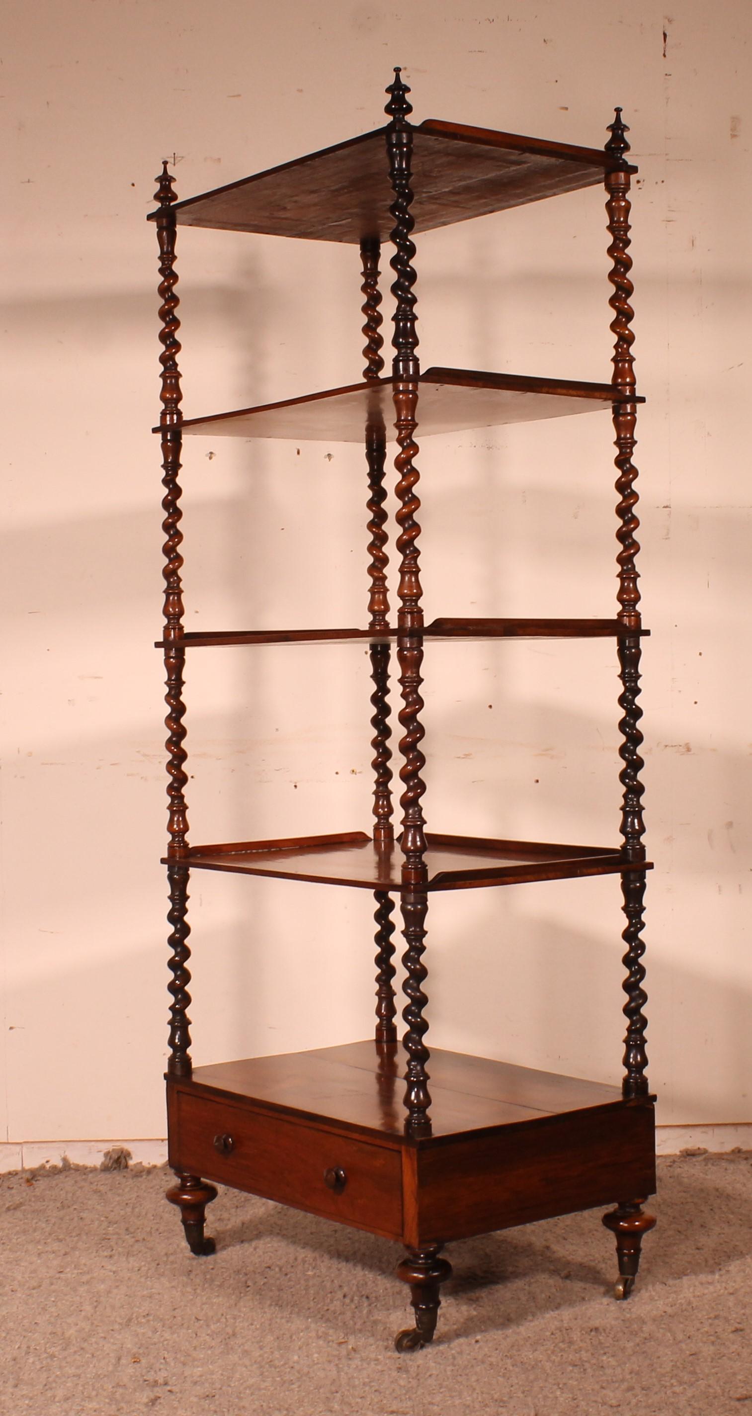 Rosewood Whatnot or Shelf from 19th Century, England 9