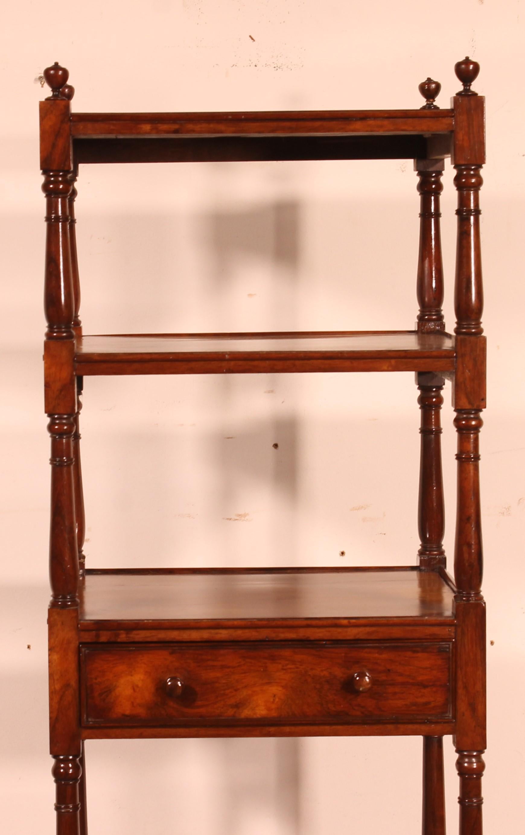 Victorian Rosewood Whatnot Or Shelf From 19th Century - England