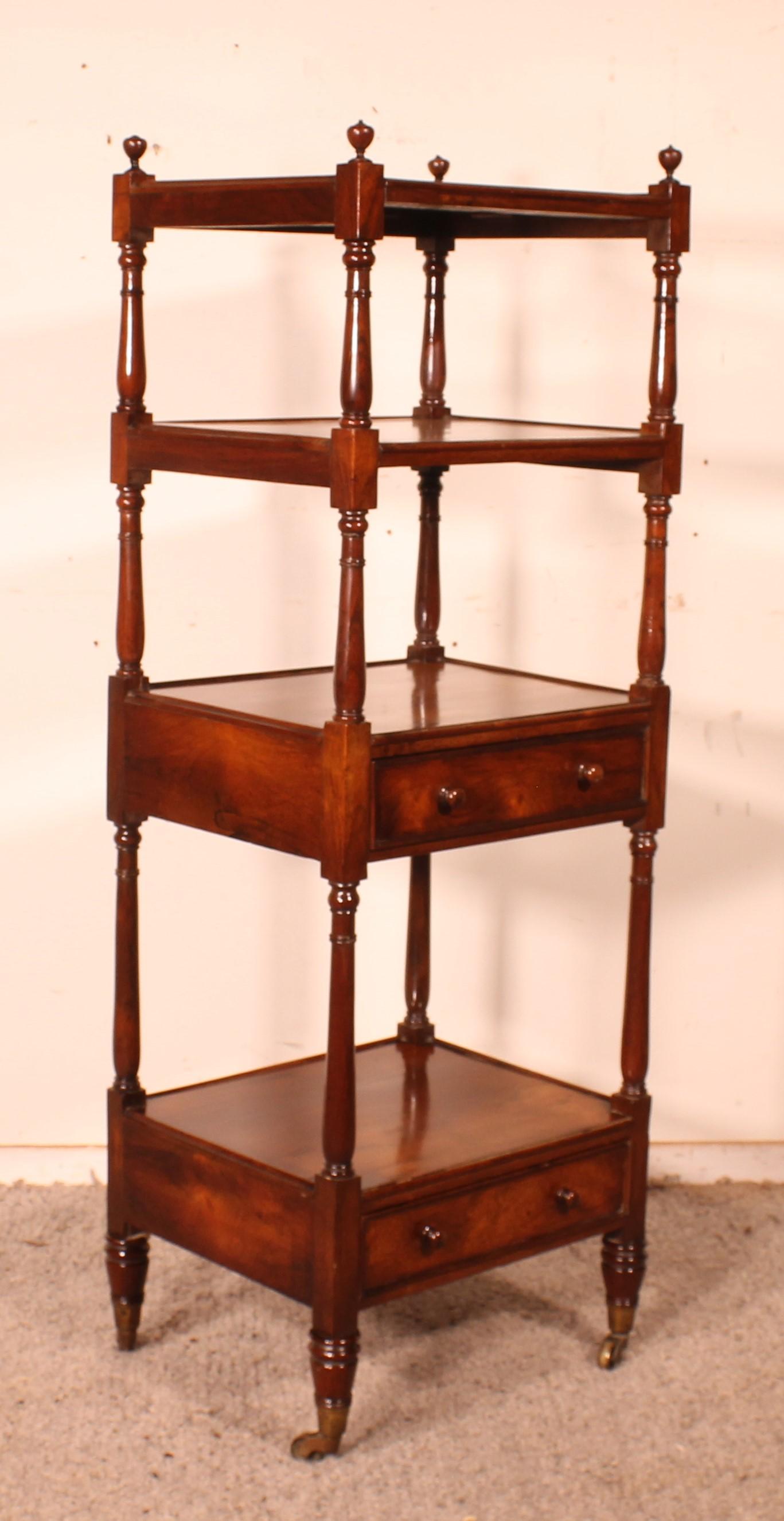 British Rosewood Whatnot Or Shelf From 19th Century - England