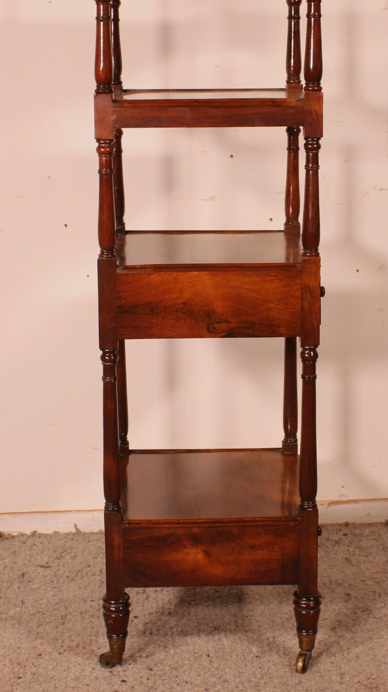 Rosewood Whatnot Or Shelf From 19th Century - England 1