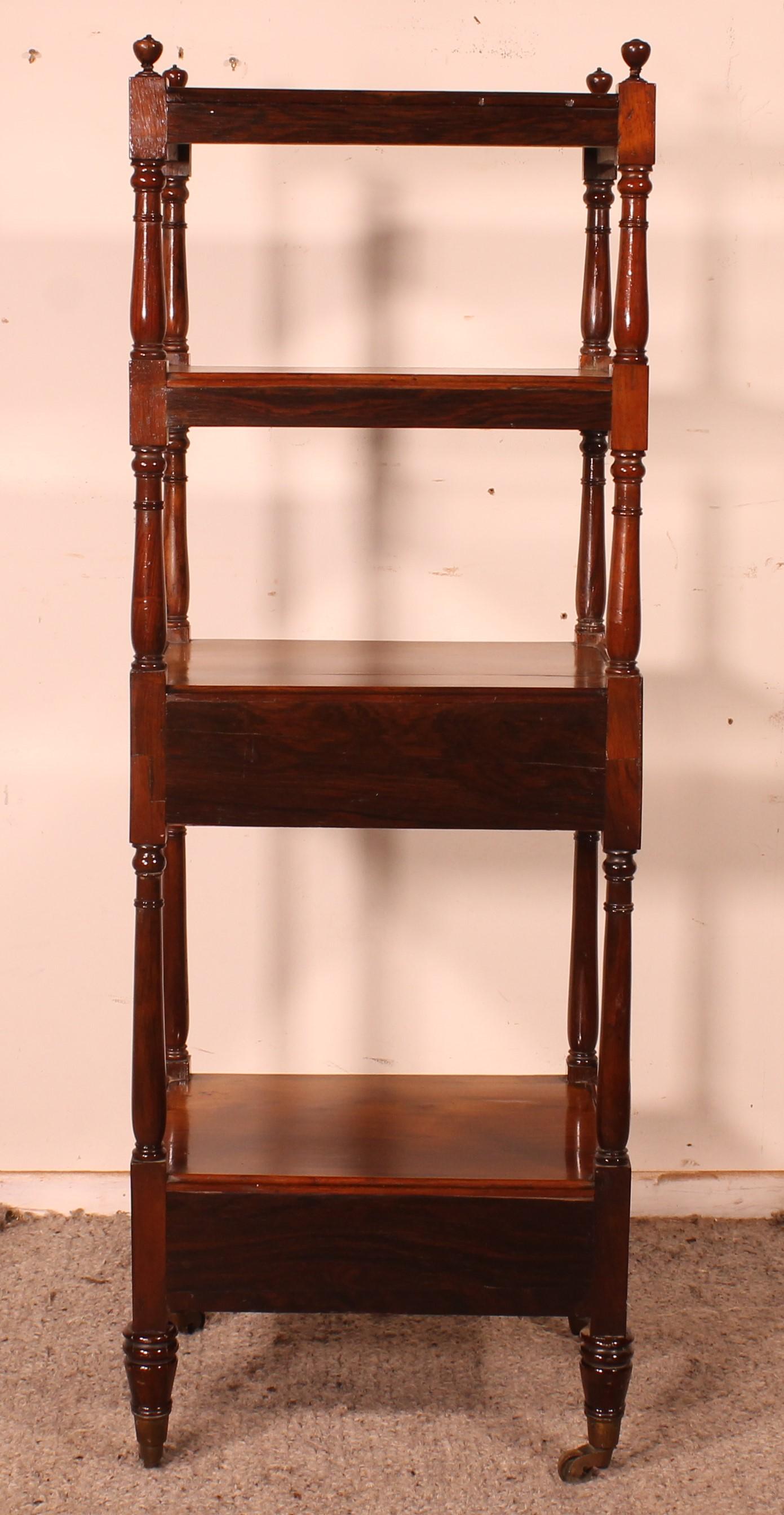 Rosewood Whatnot Or Shelf From 19th Century - England 3