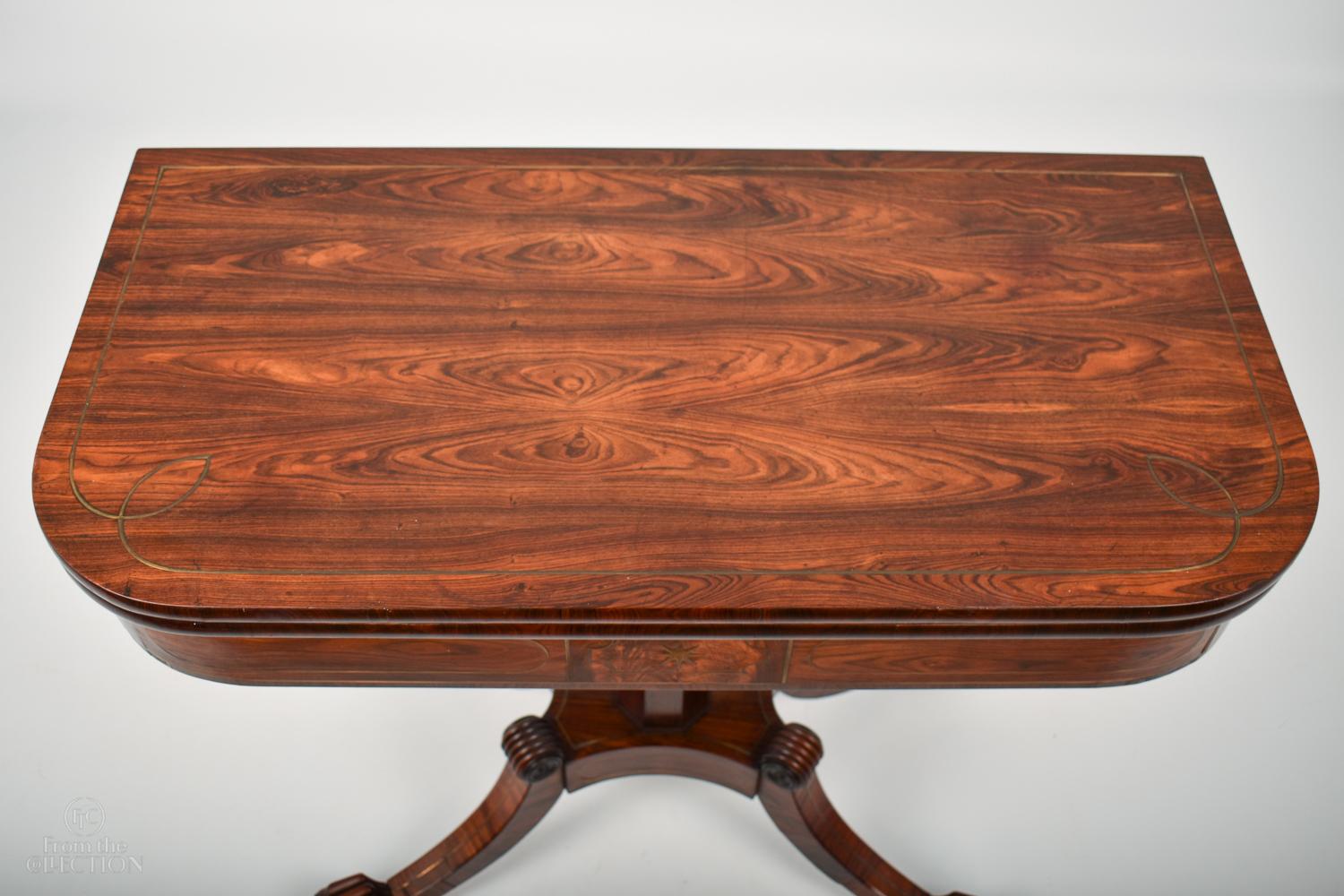 Mid-19th Century Rosewood William IV Tea Table, circa 1840 For Sale