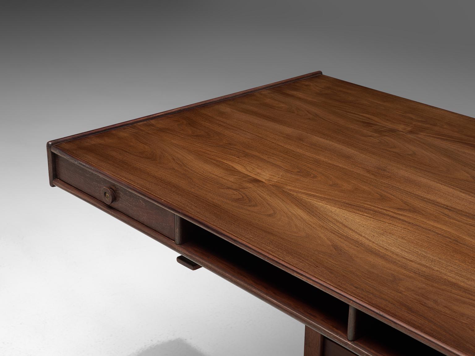 Mid-20th Century Rosewood Writing Table by Gianfranco Frattini