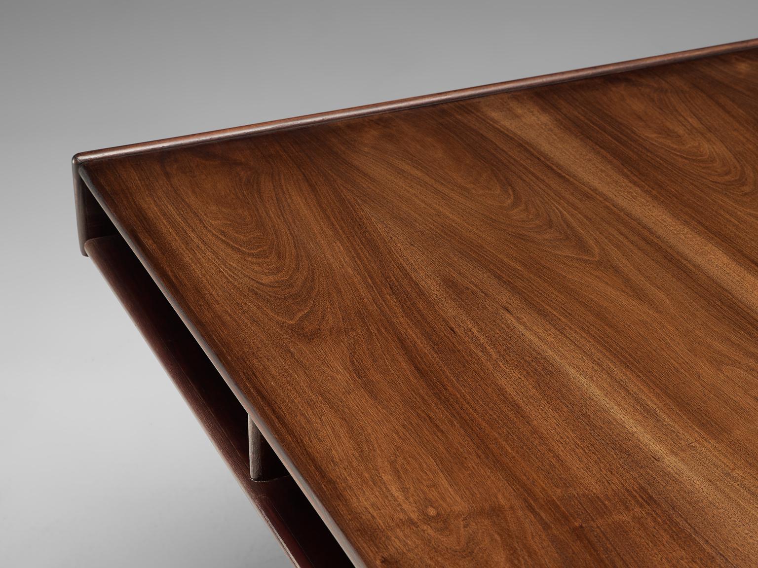 Rosewood Writing Table by Gianfranco Frattini 1