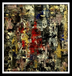 Roshan  Piazza CITY. originale  pittura contemporanea a tecnica mista