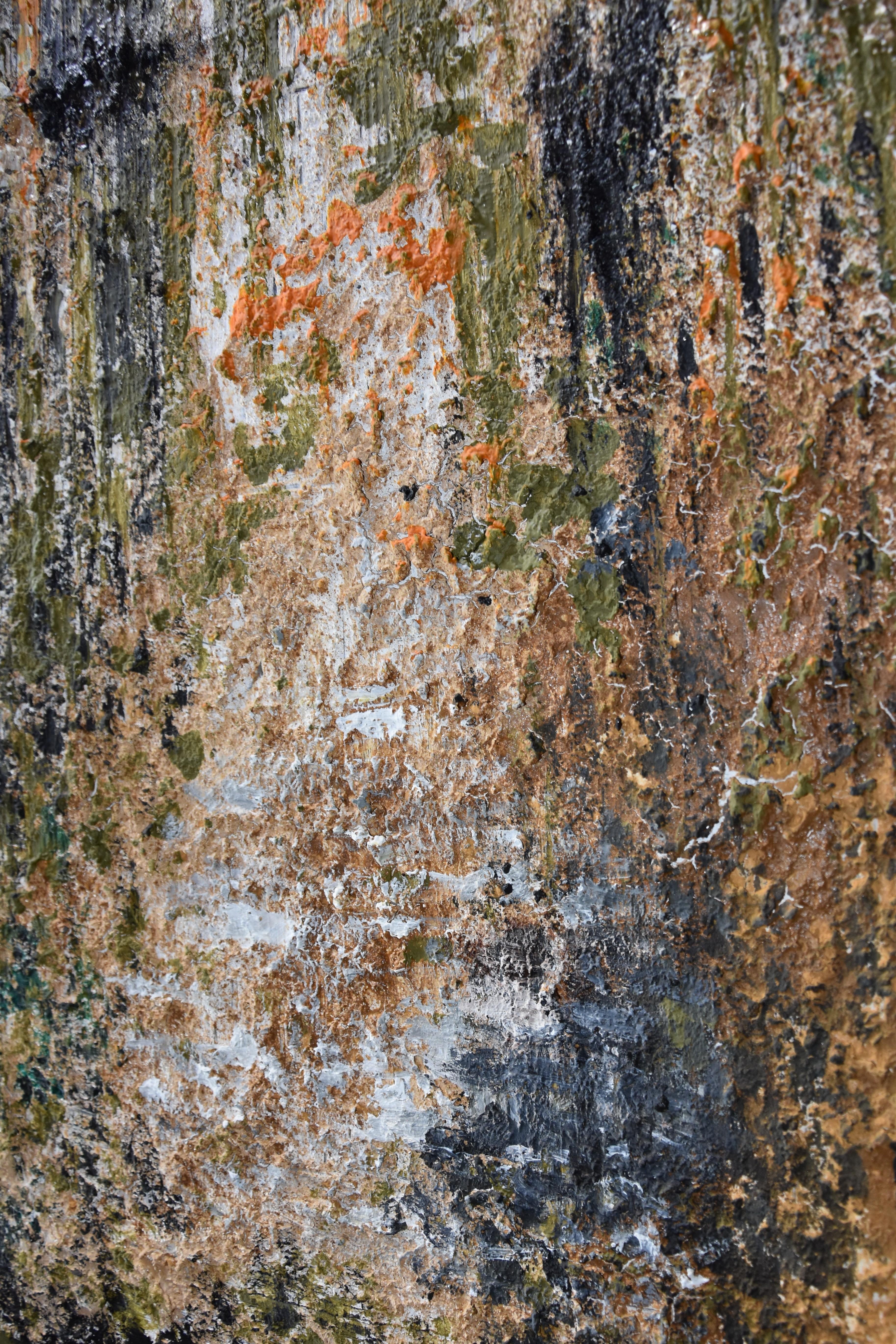 Roshan  ROAD Vertical UPLOADED.paysage peinture contemporaine originale en vente 2