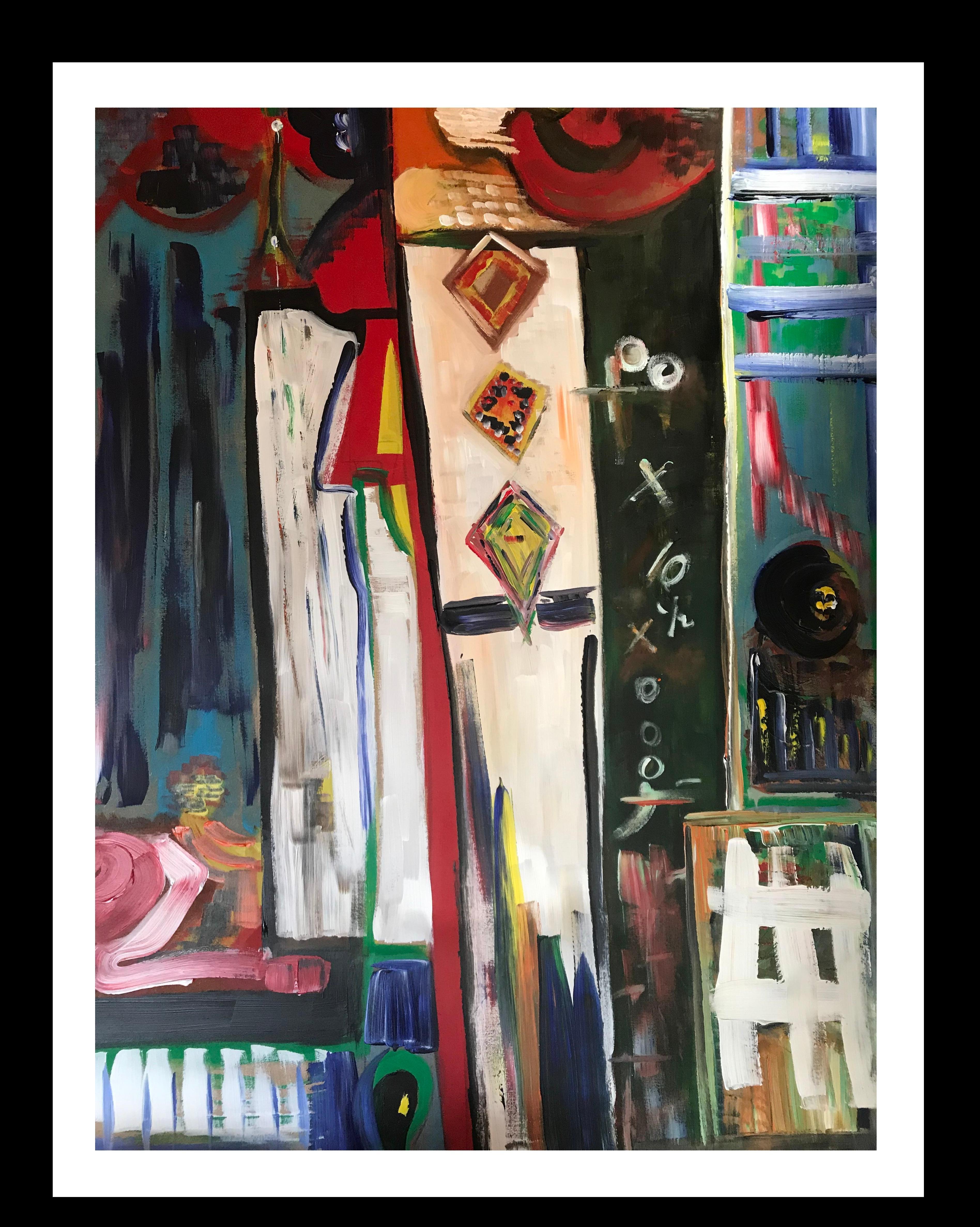 Roshan  All'interno  Colore  Fabbrica di Comete - estratto originale  Verticale - Painting di ROSHAN