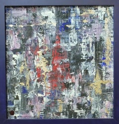 Roshan Square CITY. original contemporary mixed media painting