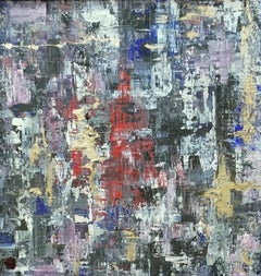 Roshan Square CITY. original contemporary mixed media painting