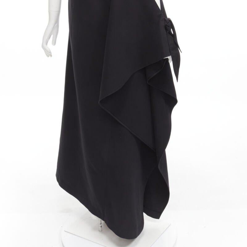 ROSIE ASSOULIN 2015 Pasarela negro hombros fríos abertura alta vestido halter US2 S en venta 4