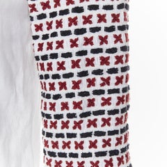 ROSIE ASSOULIN white ethnic embroidery smocked sleeves off shoulder top US4