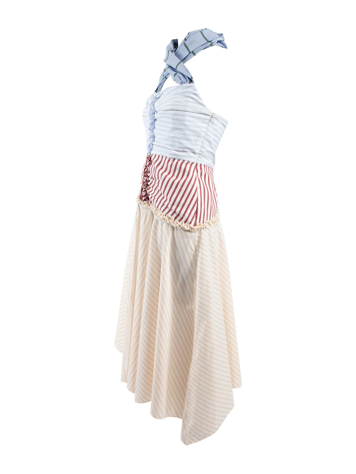 Rosie Assoulin Women's Multicolour halterneck Patterned Dress 1