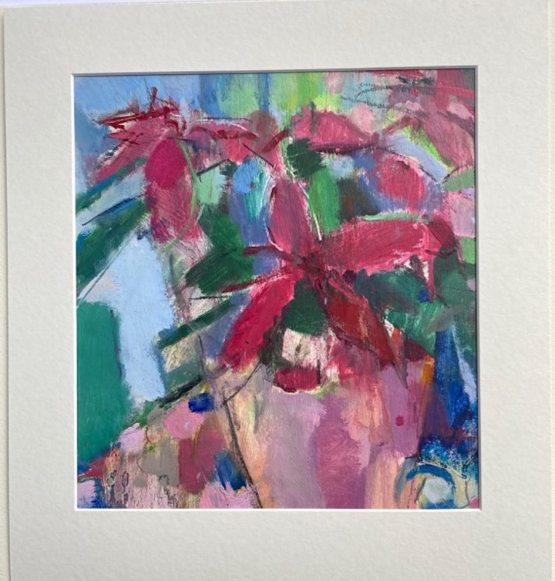 Rosie Copeland, Poinsettia, Still Life Art, Contemporary Art, Art Online 2