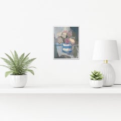 Rosie Copeland, Still life with Cornishware Jug, Original Still Life Painting