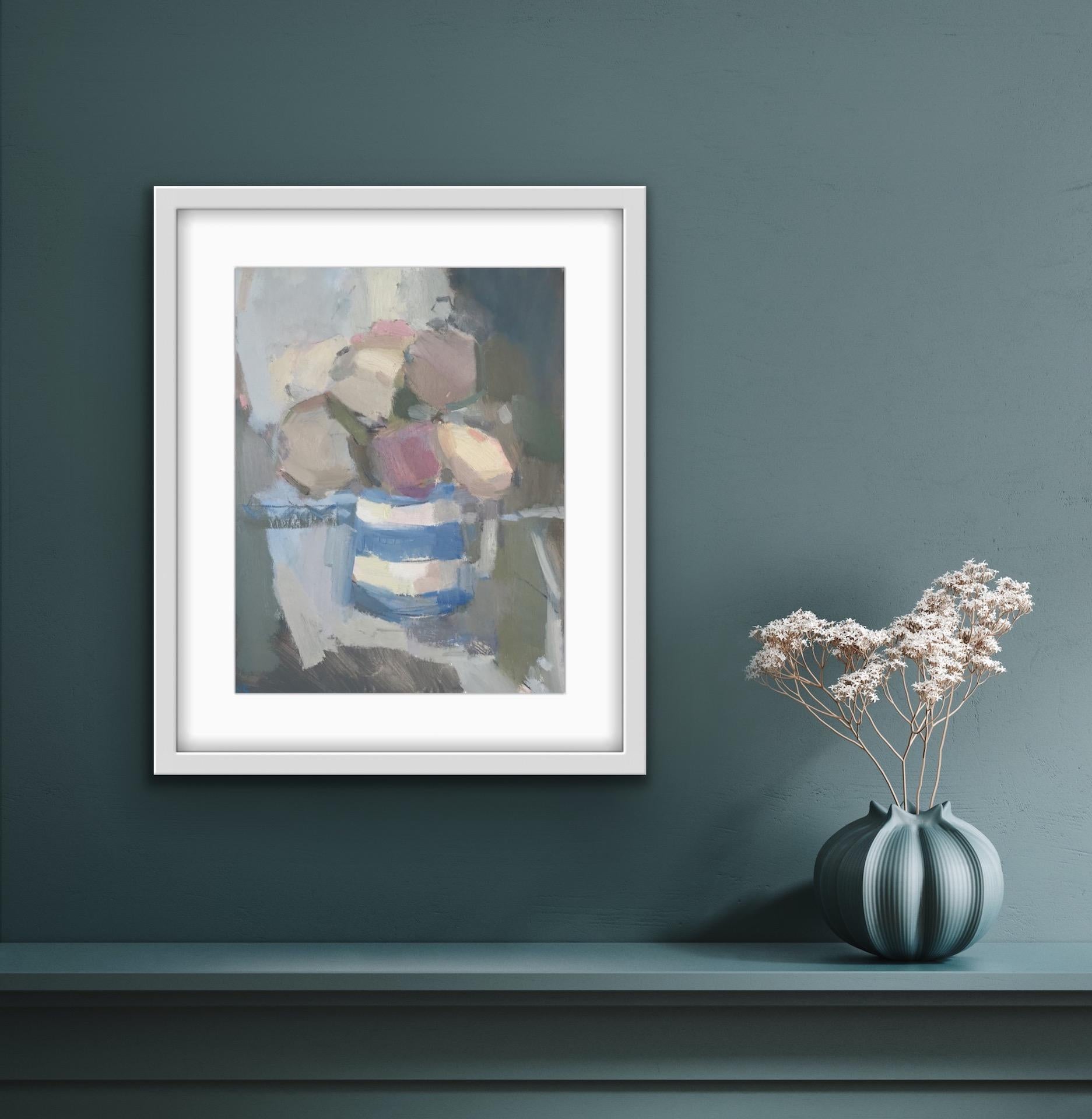 Still life with Cornishware Jug [2021]
Original
Flowers
Oil paint on board
Board Size: H:35 cm x W:28 cm x D:2cm
Sold Unframed
Please note that insitu images are purely an indication of how a piece may look

Still life with cornishware jug was