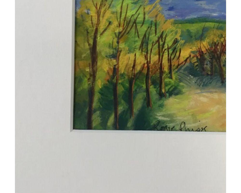 Dissoluzione autunnale, di Rosie Phipps [2022]
Autumn Dissolution è un dipinto originale ad acquerello e gouache dell'artista Rosie Phipps, venduto montato. Il suo uso gestuale ed espressivo dei segni crea questi paesaggi meravigliosamente