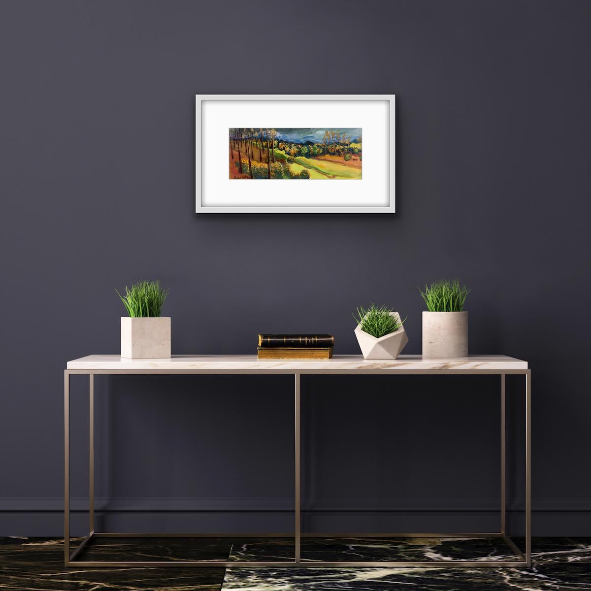 Oculto por las nubes, Rosie Phipps, Pintura original, Pintura de paisaje en venta 6
