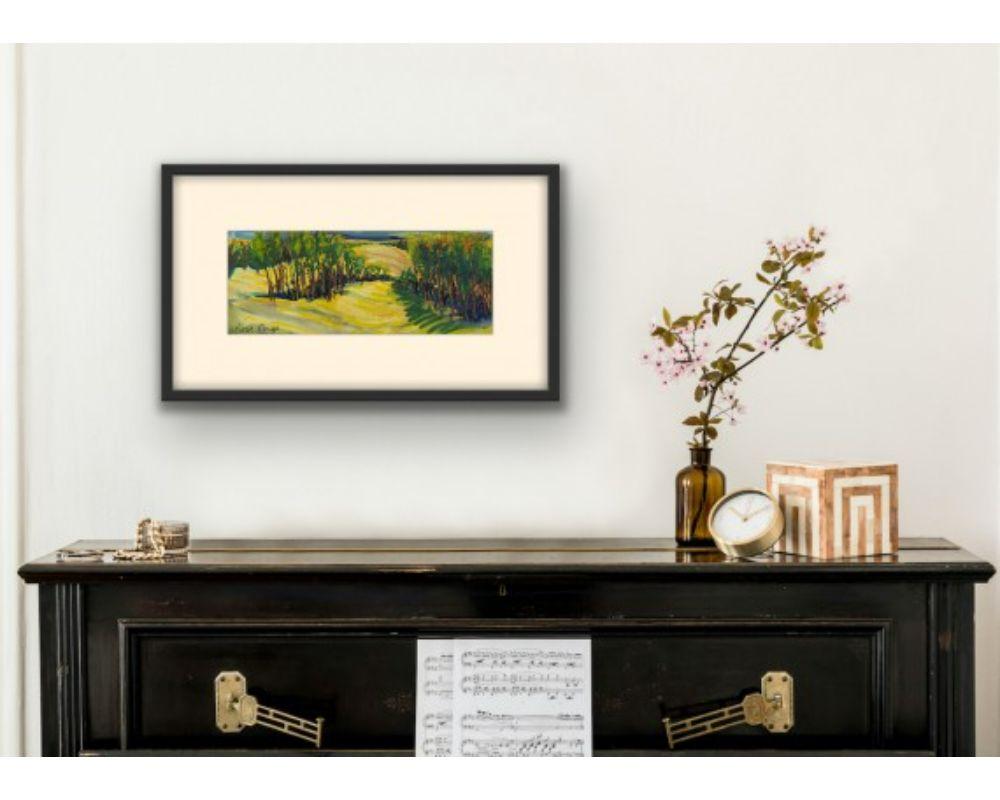 Joy, Rosie Phipps, landscape painting, affordable art, miniature paintings For Sale 8