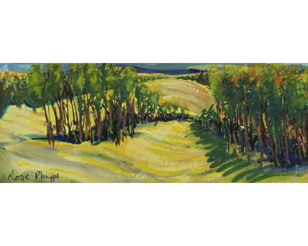 Joy, Rosie Phipps, landscape painting, affordable art, miniature paintings