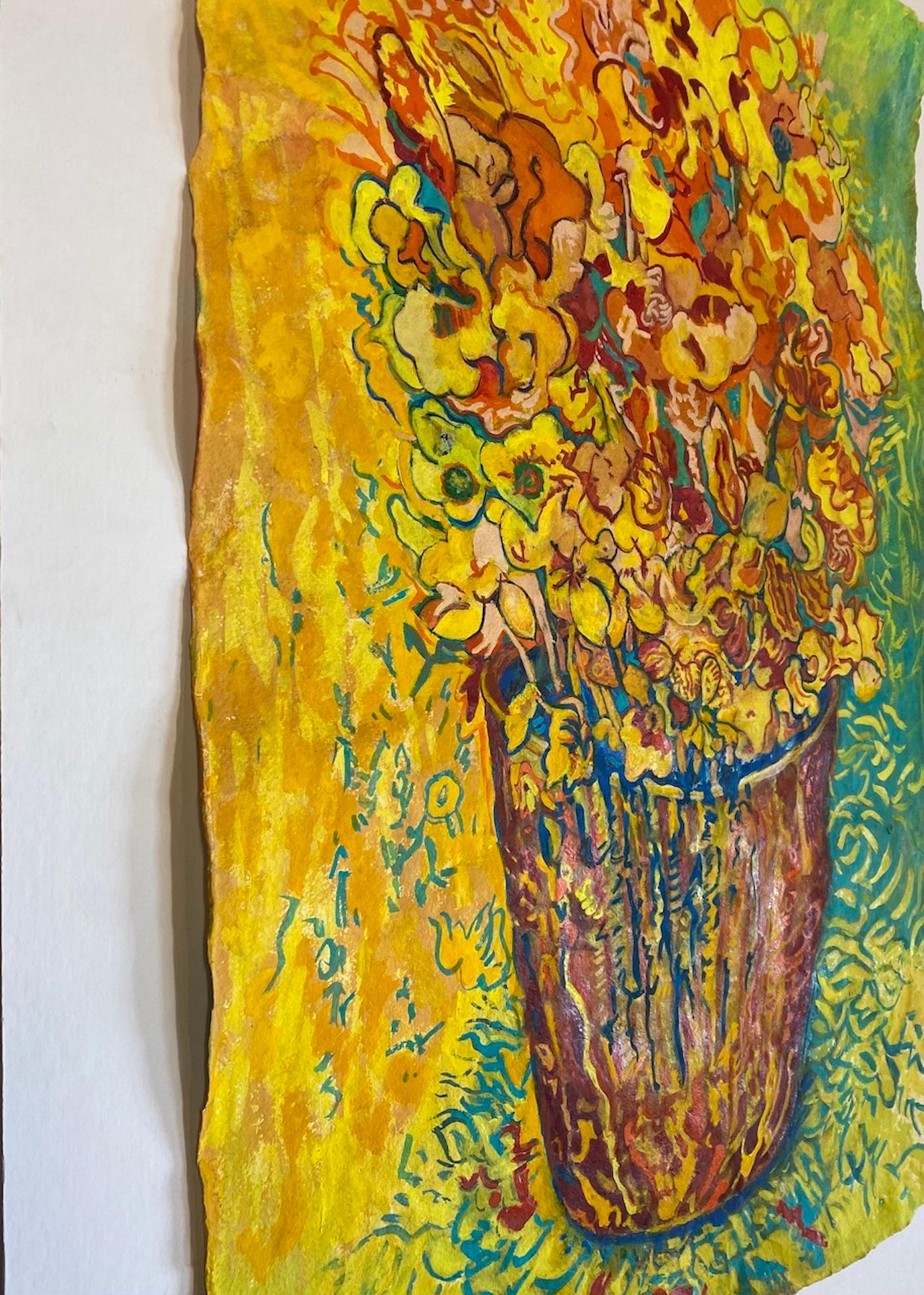 Rosie Phipps, Celebration of Life, Bright Contemporary Art, Floral Still Life For Sale 3