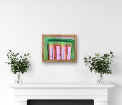 Strawberry Time, Rosie Phipps, Original painting, Abstract art, Landscape art