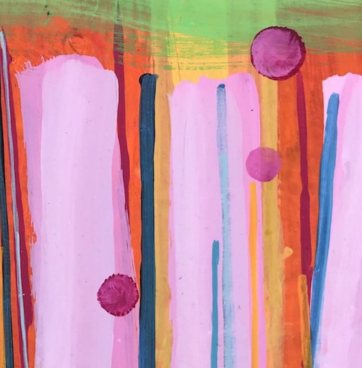 Tiempo de fresas, Rosie Phipps, Pintura original, Arte abstracto, Arte paisajístico en venta 4