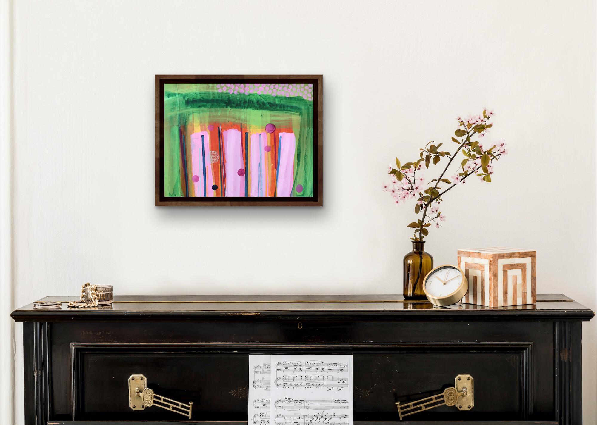 Tiempo de fresas, Rosie Phipps, Pintura original, Arte abstracto, Arte paisajístico en venta 6