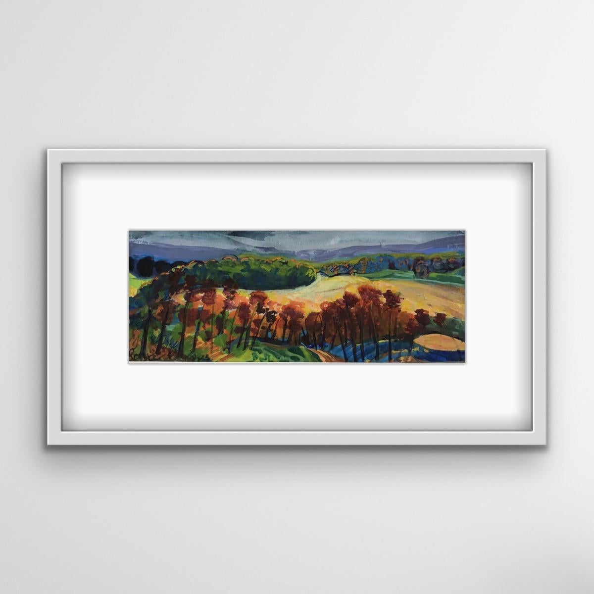 The Autumn Equinox With Its Hunters, Rosie Phipps, Peinture de paysage de moins de 500 $ en vente 2