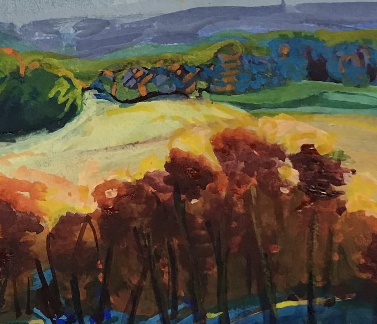 The Autumn Equinox With Its Hunters, Rosie Phipps, Peinture de paysage de moins de 500 $ en vente 3
