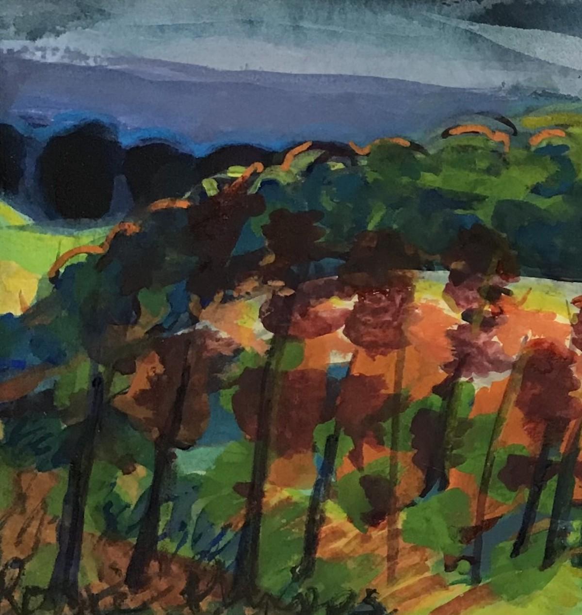 The Autumn Equinox With Its Hunters, Rosie Phipps, Landscape Painting under $500 For Sale 4