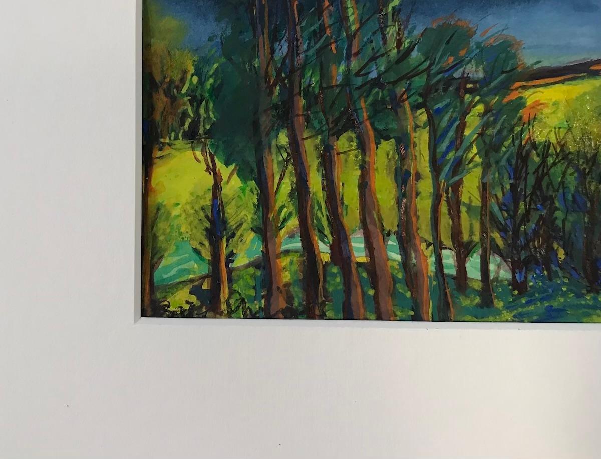 Der grüne Wind von Rosie Phipps, Landschaftskunst, impressionistischer Stil [ 2022] im Angebot 4