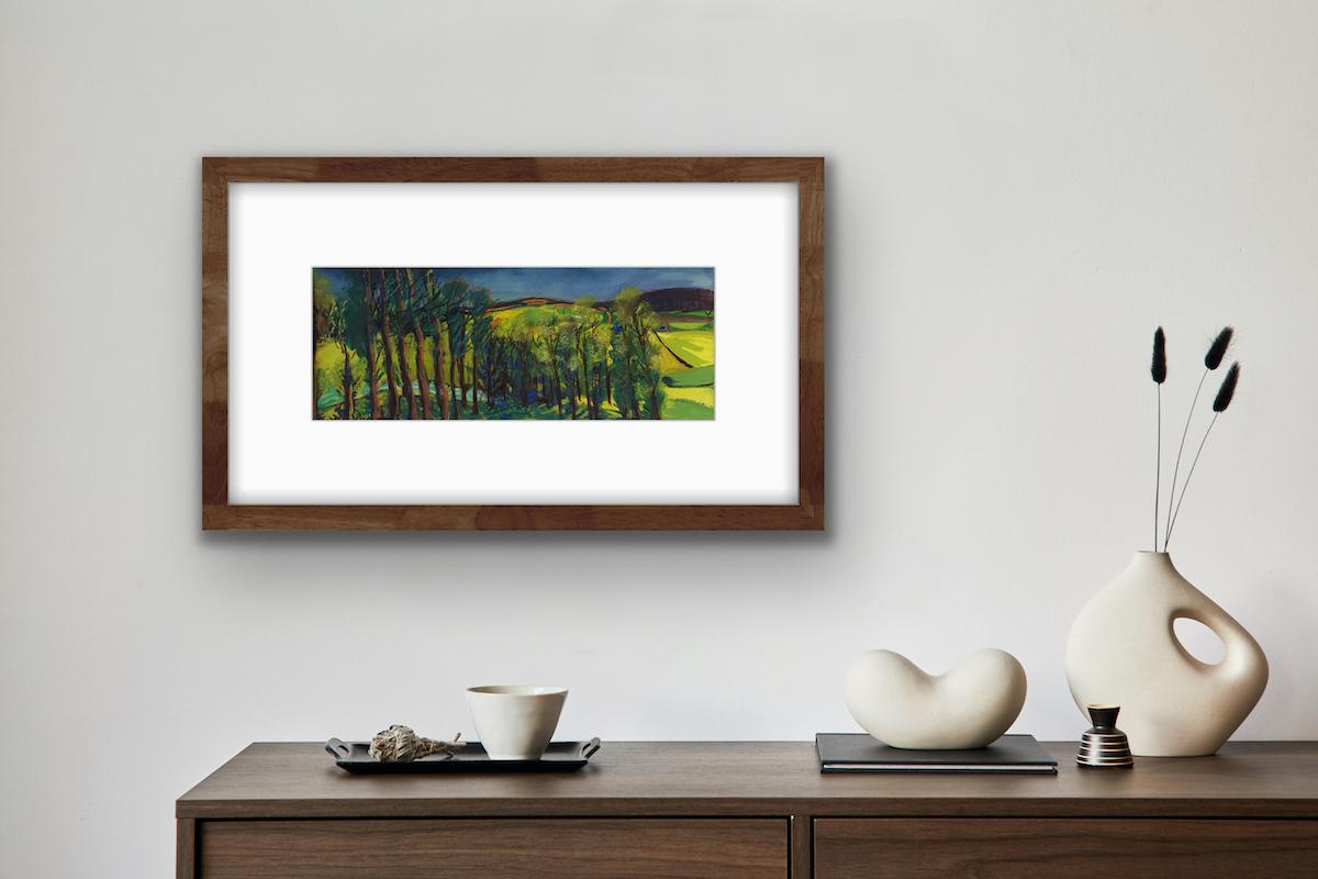 Der grüne Wind von Rosie Phipps, Landschaftskunst, impressionistischer Stil [ 2022] im Angebot 7