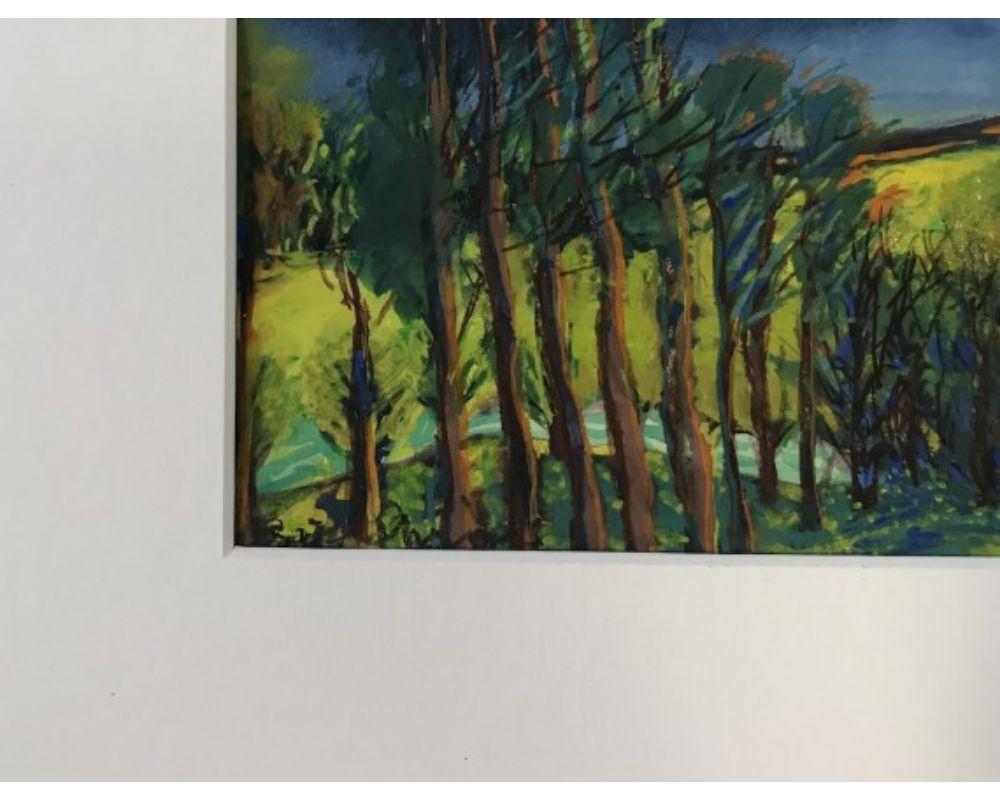 Aquarelle sur papier The Green Wind de Rosie Phipps, 2022 en vente 3