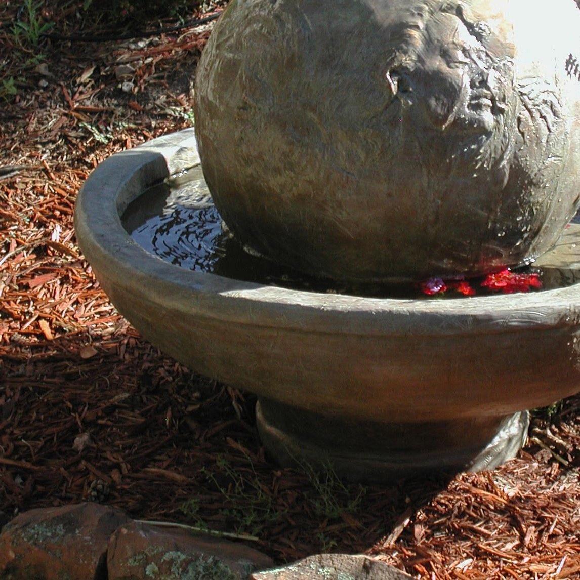 mermaid bird bath