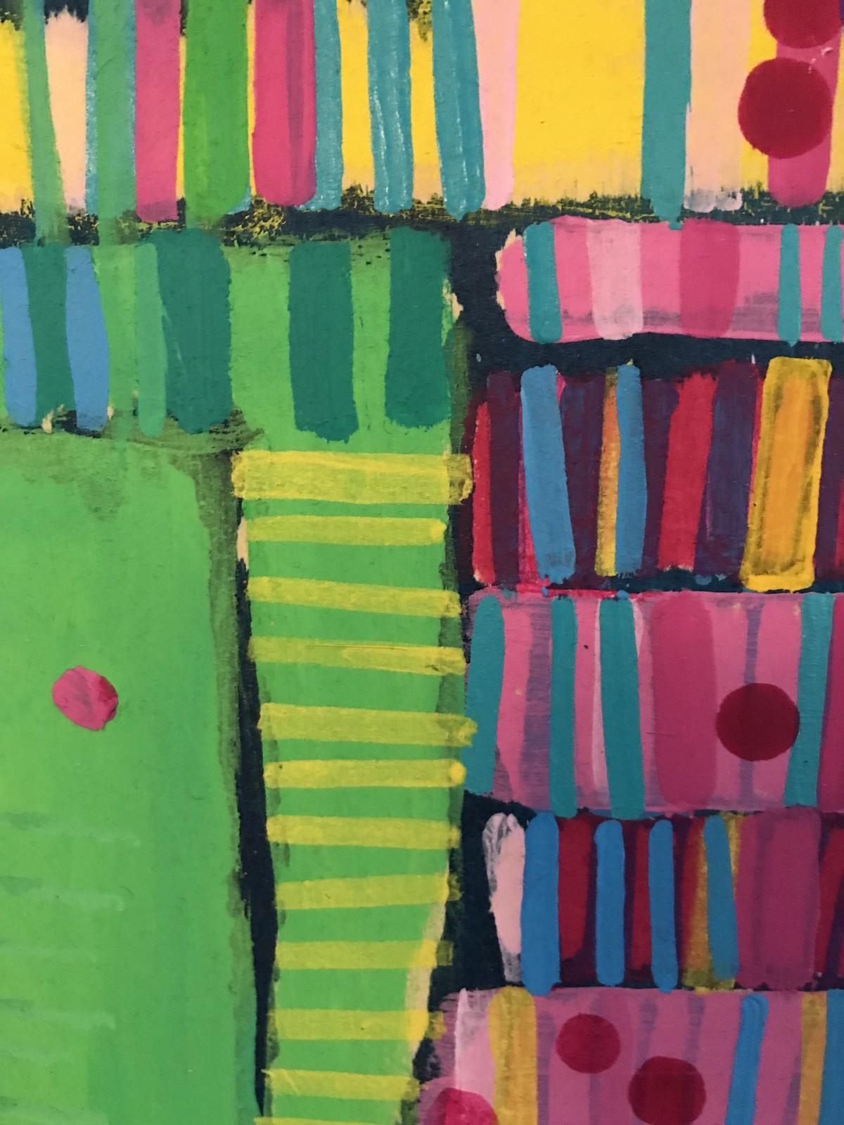 Interior por Rosie Shorrock, Arte interior, Arte abstracto, Patrón, Arte original - Interior Painting Gris de Rosie Shorrock 