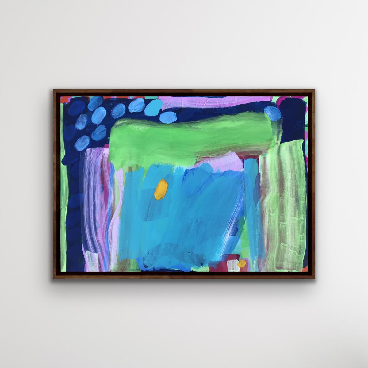 Thorpeness Sun, Rosie Shorrock, Acrylgemälde, Abstraktes Gemälde, 2022 – Painting von Rosie Shorrock 
