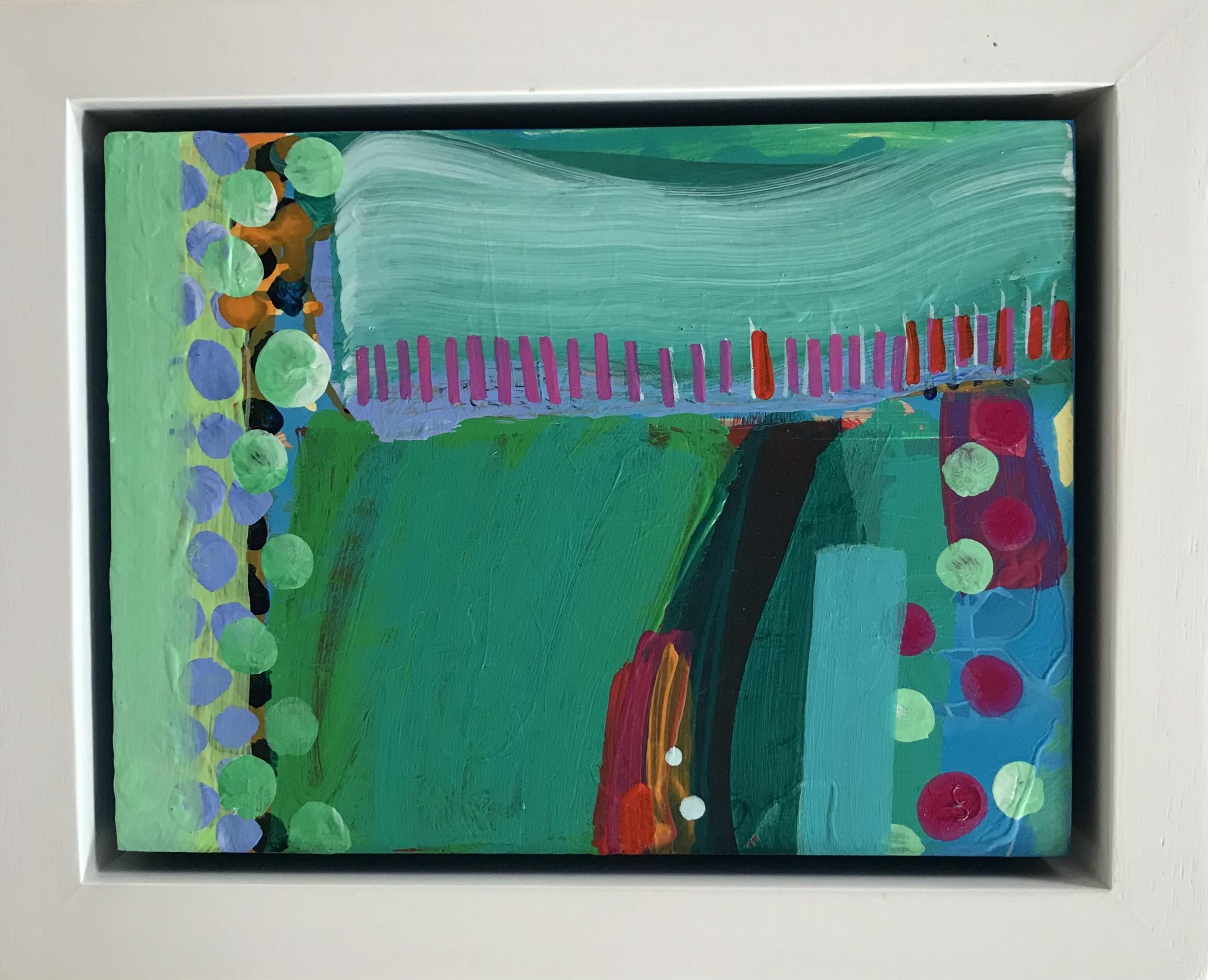 Rosie Shorrock Abstract Painting - Into The Next Field