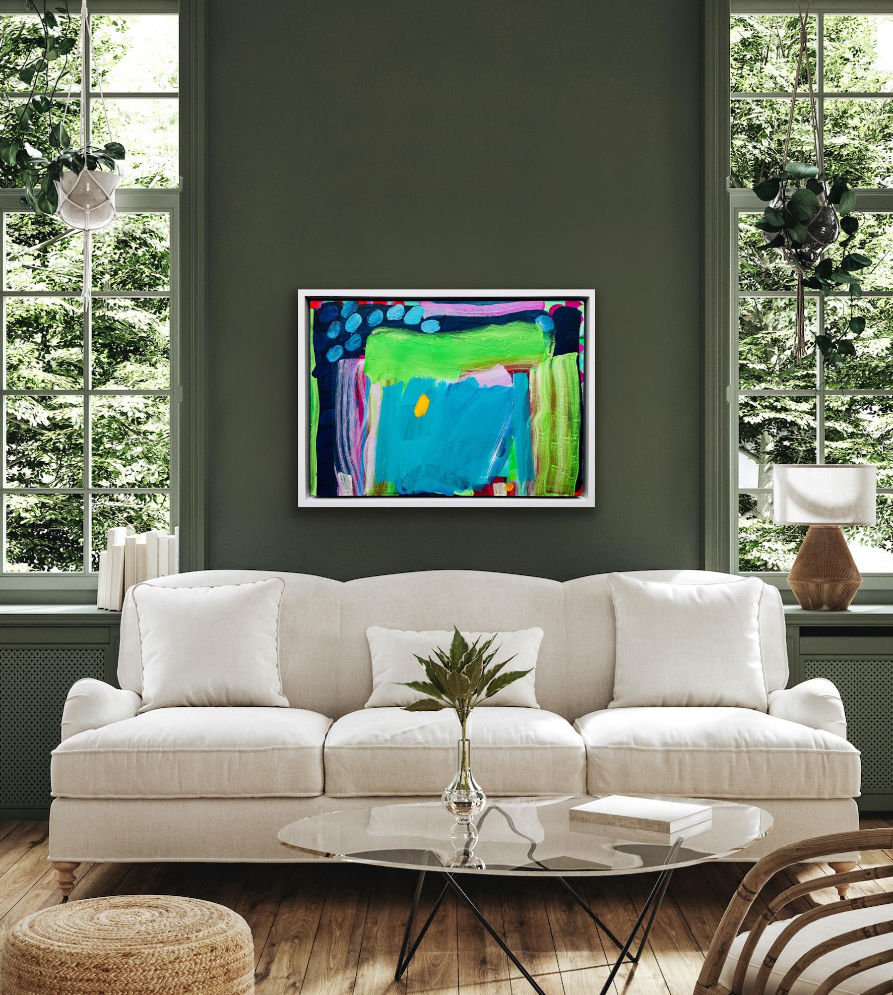 Thorpeness Sun, peinture abstraite brillante, art de paysage contemporain en vente 1