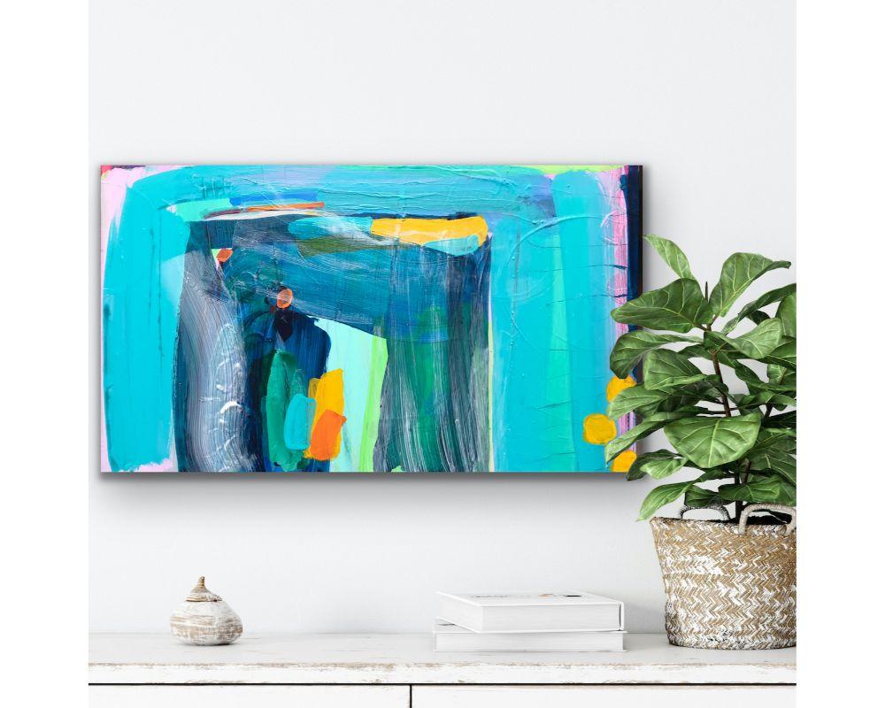 Peinture  l'acrylique sur panneau de la lagune de Venise de Rosie Shorrock, 2022 en vente 1