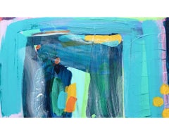 Cuadro acrílico sobre panel Laguna de Venecia, por Rosie Shorrock, 2022