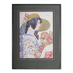 British, early 20th Century oil still life painting by female artist Rosina Wild