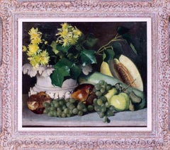Used British, early 20th Century oil still life painting by female artist Rosina Wild