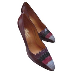 Rosina Ferragamo escarpins à talons hauts des années 1980