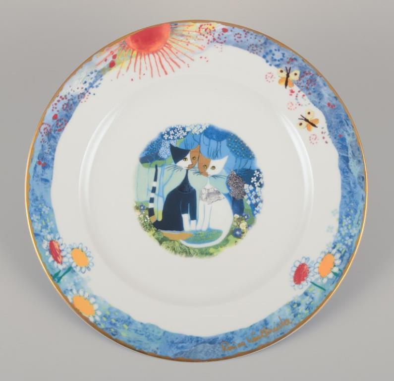 Rosina Wachtmeister für Goebel, Deutschland. Sechs Essteller mit Katzenmotiven. (20. Jahrhundert) im Angebot