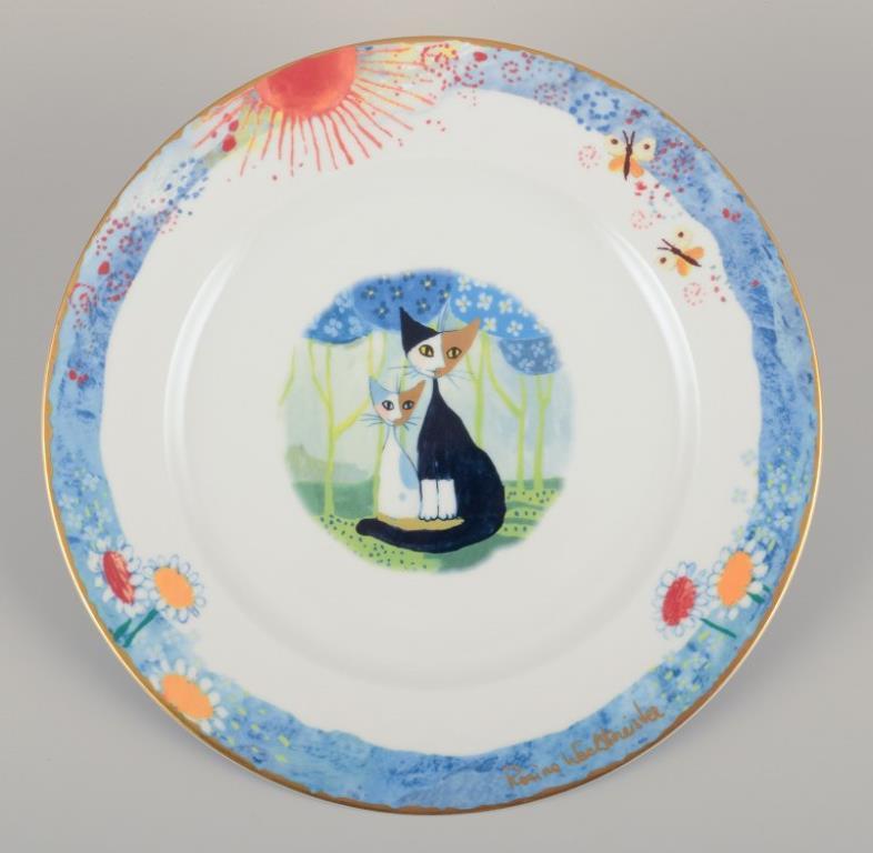 XX secolo Rosina Wachtmeister per Goebel, Germania. Sei piatti da portata con motivi di gatti. in vendita