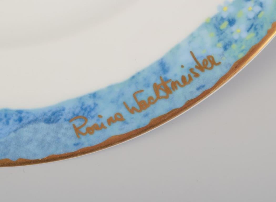 Rosina Wachtmeister für Goebel, Deutschland. Sechs Essteller mit Katzenmotiven. im Angebot 1