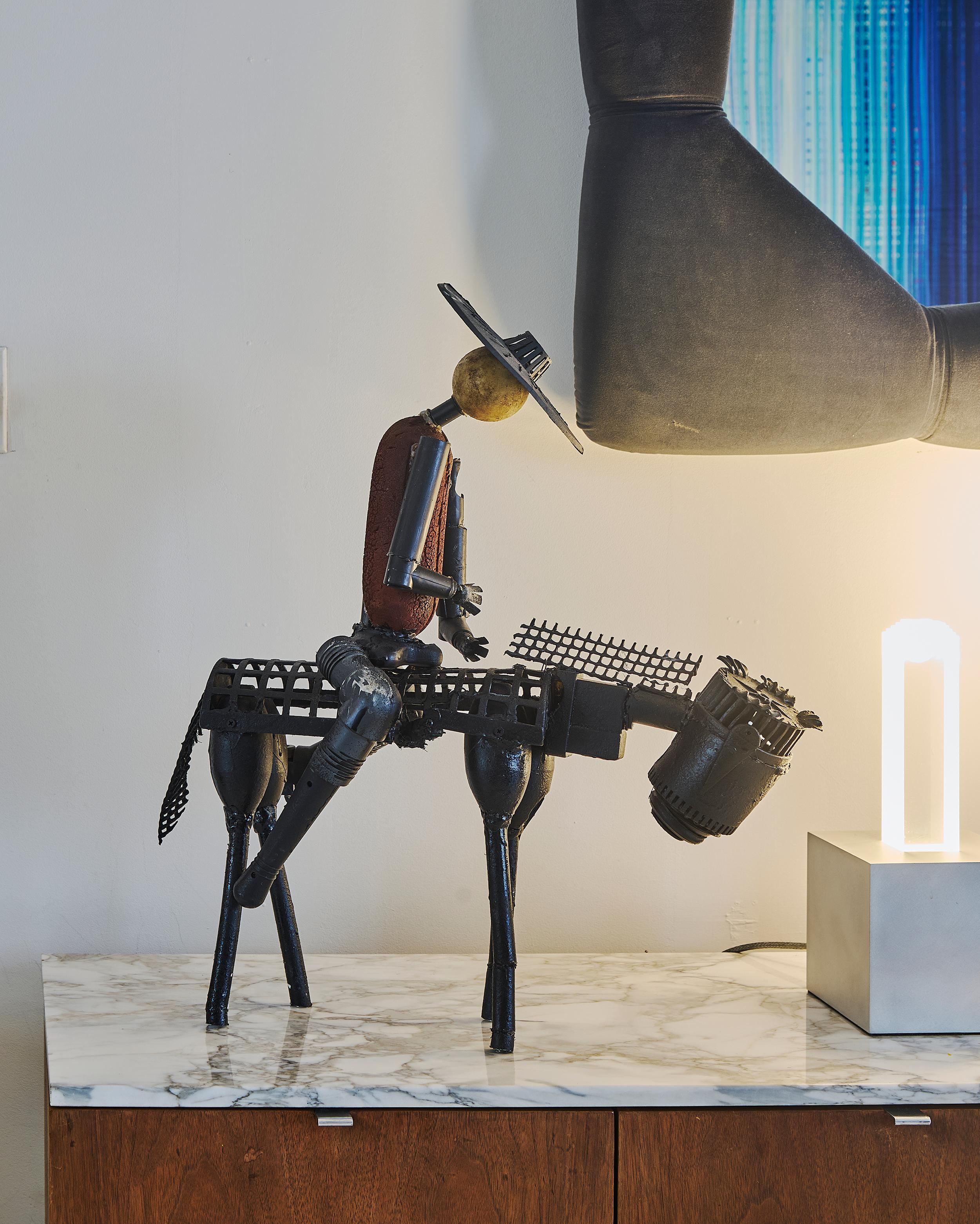 Scultura Rosinante e Don, assemblaggio plastico, 1991 di Jerry Ross Barrish In condizioni Nuovo in vendita a New York, NY
