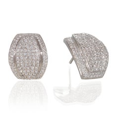 Orecchini con diamanti da 2,51 carati in platino 950 - Design/One contemporaneo