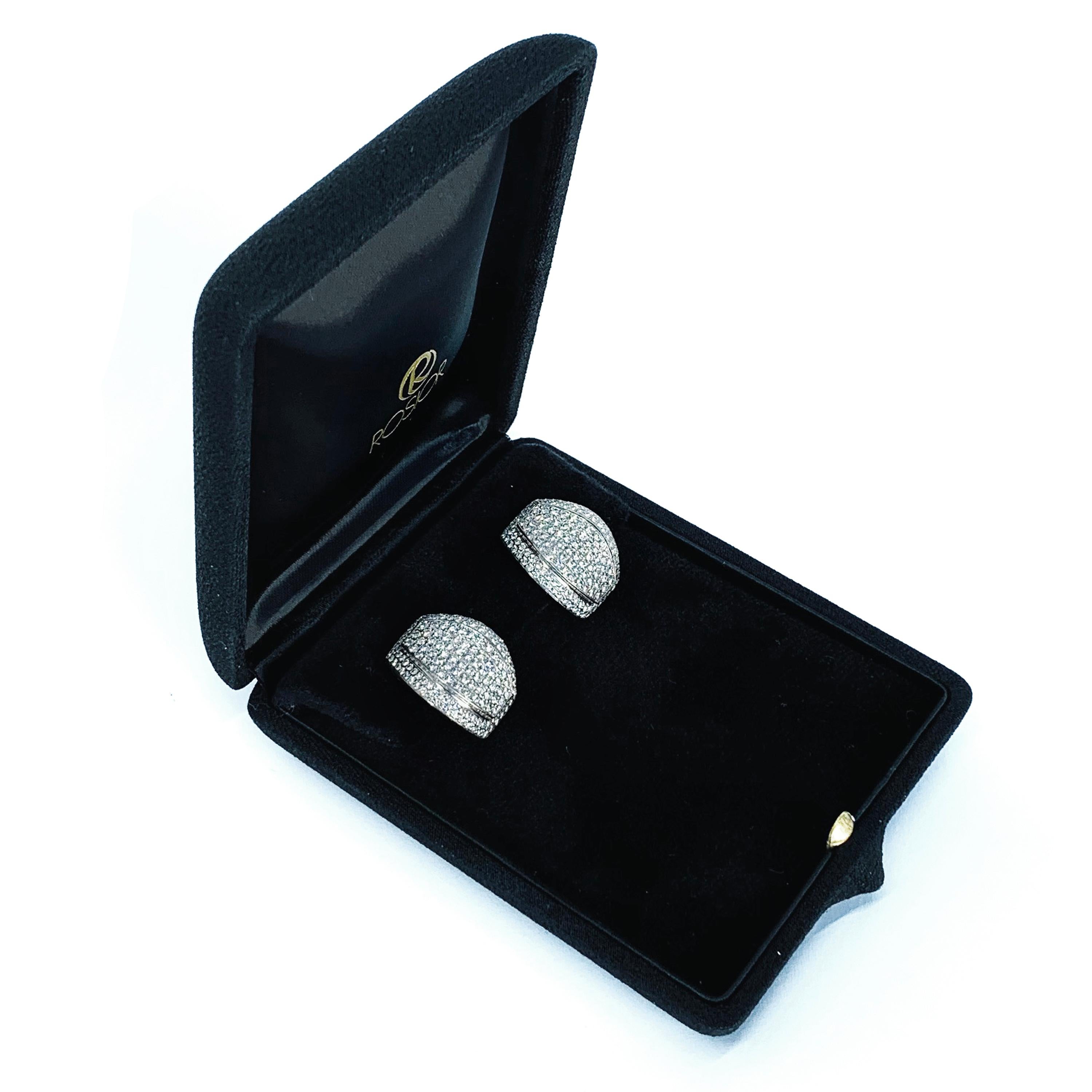 Diamond Drop Earrings set in Platinum For Sale 2