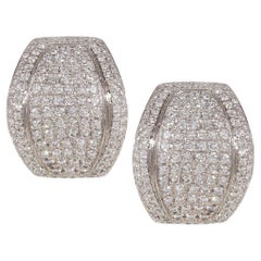Diamond Drop Earrings set in Platinum